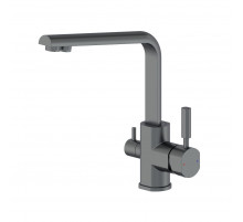 Смеситель для кухни с подключением фильтра WONZON & WOGHAND, Темный графит (WW-88458003-BGM)