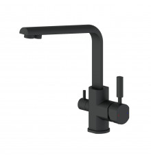 Смеситель для кухни с подключением фильтра WONZON & WOGHAND, Черный матовый (WW-88458003-MB)