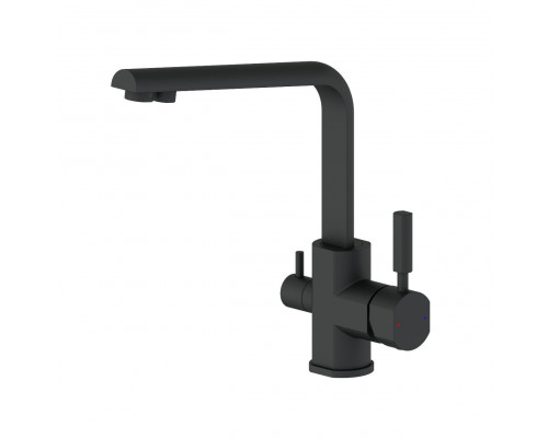 Купить Смеситель для кухни с подключением фильтра WONZON & WOGHAND, Черный матовый (WW-88458003-MB) в магазине сантехники Santeh-Crystal.ru