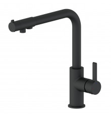 Смеситель для кухни c подключением фильтра WONZON & WOGHAND, Черный матовый (WW-88458008-MB)