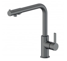 Смеситель для кухни c подключением фильтра WONZON & WOGHAND, Темный графит (WW-88458008-BGM)