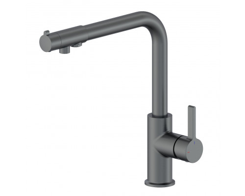 Купить Смеситель для кухни c подключением фильтра WONZON & WOGHAND, Темный графит (WW-88458008-BGM) в магазине сантехники Santeh-Crystal.ru