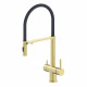 Купить Смеситель для кухни с гибким изливом и подключением фильтра WONZON & WOGHAND, Брашированное золото (WW-88458009-BG) в магазине сантехники Santeh-Crystal.ru