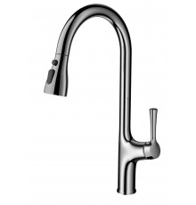 Смеситель для кухни с выдвижным изливом WONZON & WOGHAND, Хром (WW-AE54123-CR)