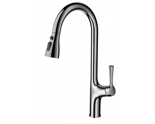 Приобрести Смеситель для кухни с выдвижным изливом WONZON & WOGHAND, Хром (WW-AE54123-CR) в магазине сантехники Santeh-Crystal.ru