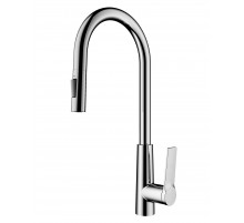 Смеситель для кухни с выдвижным изливом WONZON & WOGHAND, Хром (WW-A20782-CR)