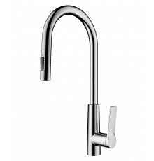 Смеситель для кухни с выдвижным изливом WONZON & WOGHAND, Хром (WW-A20782-CR)