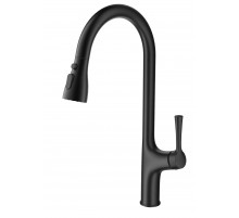 Смеситель для кухни с выдвижным изливом WONZON & WOGHAND, Темный графит (WW-AE54123-BGG)