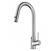 Смеситель для кухни с выдвижным изливом WONZON & WOGHAND, Брашированный никель (WW-A21252-BS)