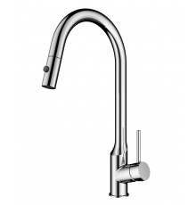 Смеситель для кухни с выдвижным изливом WONZON & WOGHAND, Брашированный никель (WW-A21252-BS)