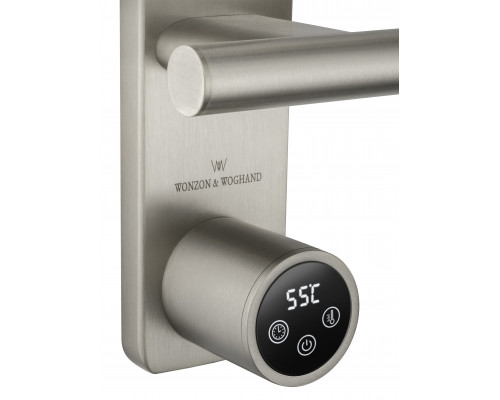 Полотенцесушитель электрический WONZON & WOGHAND NÜRNBERG, Брашированный никель (WW-AL349-BN)