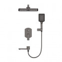 Душевая система встраиваемая WONZON & WOGHAND FORZA, Темный графит (WW-939031-BGM)