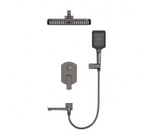 Душевая система встраиваемая WONZON & WOGHAND FORZA, Темный графит (WW-939031-BGM)