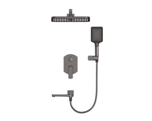 Душевая система встраиваемая WONZON & WOGHAND FORZA, Темный графит (WW-939031-BGM)