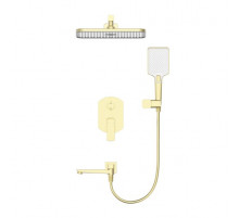 Душевая система встраиваемая WONZON & WOGHAND FORZA, Брашированное золото (WW-939031-BG)
