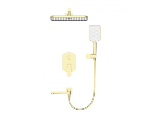 Душевая система встраиваемая WONZON & WOGHAND FORZA, Брашированное золото (WW-939031-BG)