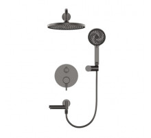 Душевая система встраиваемая WONZON & WOGHAND SOLO, Темный графит (WW-939032-BGM)