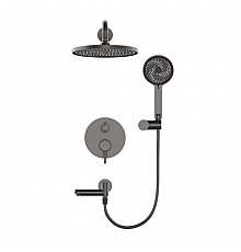 Душевая система встраиваемая WONZON & WOGHAND SOLO, Темный графит (WW-939032-BGM)