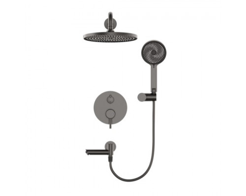 Душевая система встраиваемая WONZON & WOGHAND SOLO, Темный графит (WW-939032-BGM)