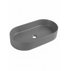 Накладная раковина овальная WONZON & WOGHAND ONTARIO, серый матовый (WW-RN41363-MG)