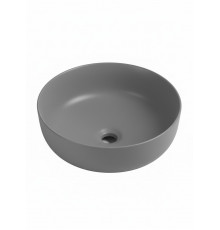 Накладная раковина круглая WONZON & WOGHAND ERIE, серый матовый (WW-RN4076-MG)