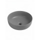 Накладная раковина круглая WONZON & WOGHAND ERIE, серый матовый (WW-RN4076-MG)
