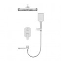 Душевая система встраиваемая WONZON & WOGHAND FORZA, Брашированный никель (WW-939031-BN)