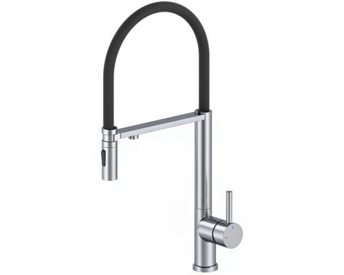 Смеситель для кухни с гибким изливом и подключением фильтра WONZON & WOGHAND, Хром (WW-458027-CR)