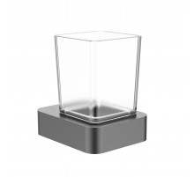 Стакан для зубных щеток с держателем WONZON & WOGHAND LOTTE, Темный графит (WW-8321-BGM)