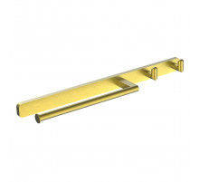 Кольцо для полотенец с 2 крючками WONZON & WOGHAND GRAFFITY, Брашированное золото (WW-9361-BG)