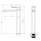 Смеситель для раковины высокий WONZON & WOGHAND DIAMOND, Брашированный никель (WW-88239011-BN)