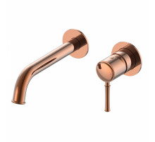 Смеситель для раковины встраиваемый WONZON & WOGHAND TOR, Розовое золото (WW-88869073-RG)