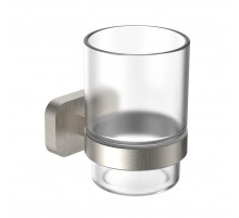 Стакан для зубных щеток с держателем WONZON & WOGHAND GRAFFITY, Брашированный никель (WW-9321-BN)