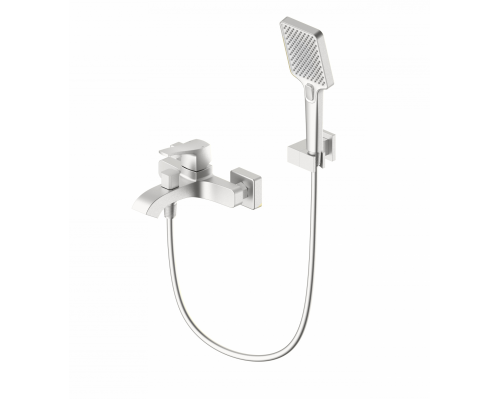 Смеситель для ванны с душем WONZON & WOGHAND FLEX, Брашированный никель (WW-88037072-BN)