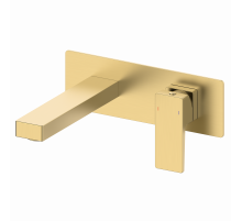 Смеситель для раковины встраиваемый WONZON & WOGHAND CUBE 2.0, Брашированное золото (WW-88869068-BG)