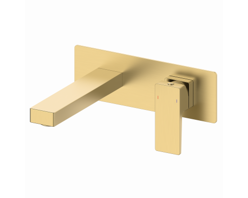 Смеситель для раковины встраиваемый WONZON & WOGHAND CUBE 2.0, Брашированное золото (WW-88869068-BG)