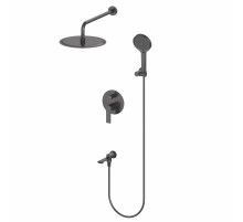 Душевая система встраиваемая WONZON & WOGHAND BRILLIANT, Черный матовый (WW-88939079-MB)