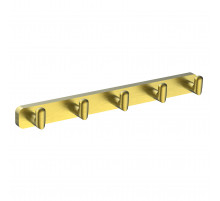 Вешалка с 5 крючками для ванной WONZON & WOGHAND GRAFFITY, Брашированное золото (WW-9355-BG)