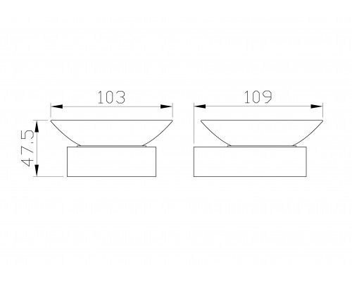 Мыльница с держателем WONZON & WOGHAND LOTTE, Темный графит (WW-8322-BGM)