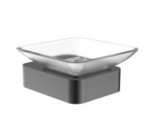 Мыльница с держателем WONZON & WOGHAND LOTTE, Темный графит (WW-8322-BGM)