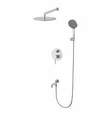 Душевая система встраиваемая WONZON & WOGHAND STICK, Брашированный никель (WW-88939017-BN)