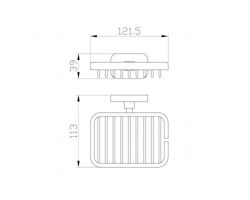 Мыльница с держателем WONZON & WOGHAND GRAFFITY, Брашированный никель (WW-9324-BN)
