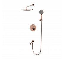 Душевая система с тремостатом WONZON & WOGHAND STICK, Розовое золото (WW-88929010-RG)