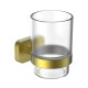Стакан для зубных щеток с держателем WONZON & WOGHAND GRAFFITY, Брашированное золото (WW-9321-BG)