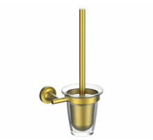 Туалетный ершик в комплекте WONZON & WOGHAND SIMPLE, Брашированное золото (WW-6529-BG)