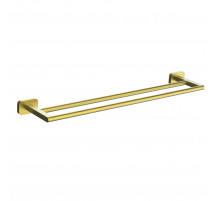 Полотенцедержатель двойной WONZON & WOGHAND GRAFFITY, Брашированное золото (WW-9311-BG)