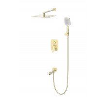 Душевая система встраиваемая WONZON & WOGHAND FLEX, Брашированное золото (WW-88939072-BG)