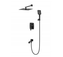 Душевая система встраиваемая WONZON & WOGHAND FLEX, Черный матовый (WW-88939072-MB)