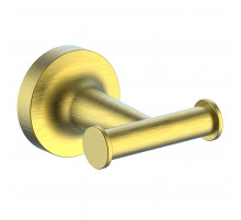 Двойной крючок для ванной WONZON & WOGHAND SIMPLE, Брашированное золото (WW-6525-BG)