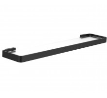 Стеклянная полка для ванной WONZON & WOGHAND LOTTE, Черный матовый (WW-8327A-MB)